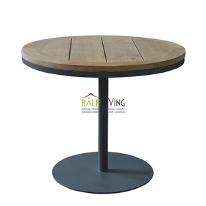 Muebles de mesa de centro ecológicos hechos de madera maciza para uso en exteriores. Mesa antihongos duradera y resistente - Product Image 1