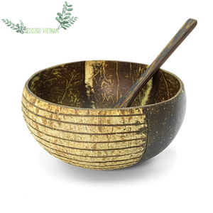 Pequeño cuenco de cáscara de coco natural al por mayor 100%, cuenco de cereal de coco ecológico, cuencos de madera de vela, coco con logotipo personalizado - Product Image 1