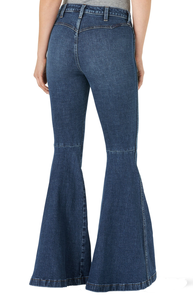 Nouveau style évasé skinny étiré de haute qualité OEM personnalisé à bas prix taille haute design tendance denim pour femmes du Bangladesh - Product Image 3