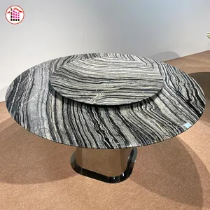 High Quality Black wooden marble slab polished forest marble for dining table black top coffee table Countertops CHINA Supplier