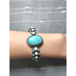 Richard Yazza Fashion Cuff Bracelet Multi-Stone and Sterling Silver - Product Image 5