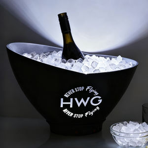 Seau à glace en plastique rechargeable à LED pour vin, bière, <span class=keywords><strong>champagne</strong></span> noir PS PP Big Ice Cooler - Product Image 3