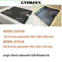 Subwoofer professionnel GYIMPEX B618-LID de 18 pouces haute performance avec couvercle de transport, revêtement en poudre de polyester, construction métallique
