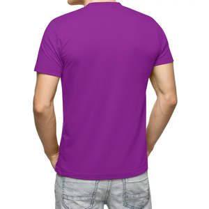 Vente en gros de t-shirts 100% coton pour hommes, de couleur unie, coupe carrée - Product Image 2