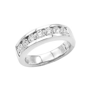 Anillo de Plata de Ley 925 con Diseño Único para Hombre, Anillo de Compromiso, Aniversario, con Moissanita en Engaste de Bisel, Chapado en Oro Rosa - Product Image 1