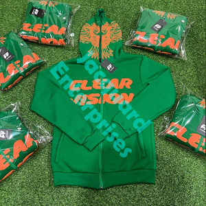 Ensemble short et chemise imprimés deux pièces surdimensionnés pour hommes de haute qualité 100% coton vêtements d'été survêtement à bords coupés personnalisés - Product Image 2