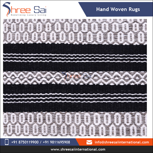 Tapis tissés d'intérieur modernes 100% en laine et coton de forme rectangulaire avec motif géométrique lavable pour les commandes en gros - Product Image 3