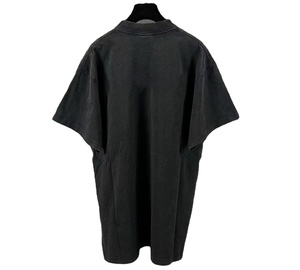 Camiseta lavada con ácido liso, ropa de calle de algodón, ropa de calle Vintage de marca, camiseta de gran tamaño para hombres - Product Image 3