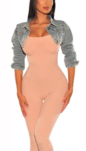 Chaqueta Vaquera Oversize Casual para Mujer OEM, Abrigo con Botones para Otoño/Invierno, Relleno de Algodón, Transpirable, Tejido Reversible, Resistente al Viento - Product Image 4