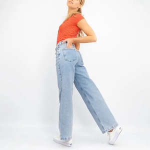 Jeans de Algodón para Mujer, Estilo Vintage, Alta Calidad, Ecológicos, Opciones Personalizables OEM, Gran Venta - Product Image 3