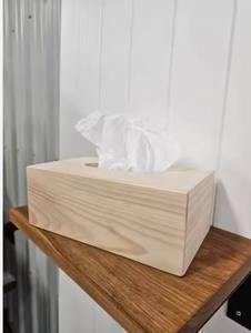 กล่องใส่กระดาษทิชชูอเนกประสงค์ทำมือขายส่ง กล่องใส่กระดาษเช็ดปากทรงสี่เหลี่ยมตกแต่งสไตล์เรียบง่าย รับทำตามสั่ง ป้องกันคราบสกปรก - Product Image 4