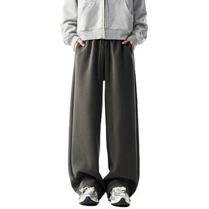 กางเกงขายาวทรงตรงผ้าหนาสำหรับผู้ชาย คอลเลคชั่นฤดูใบไม้ร่วง 2025 แฟชั่นใหม่ สไตล์ลำลอง สวมใส่สบาย ทรงหลวม เสื้อผ้าผู้ชาย - Product Image 1