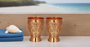 Top Quality Designer Beautifully Handcrafted Embossed <b>Copper</b> Mint Julep <b>Cup</b> for Moscow Metal Mules <b>Cup</b> - Product Image 4