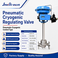Vanne de régulation industrielle pneumatique cryogénique à globe en acier inoxydable à bonnet allongé pour gaz naturel liquéfié (GNL) à basse température PN16