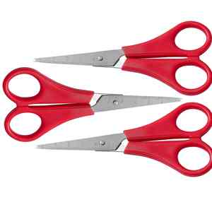 Tijeras de oficina y hogar de alta calidad Tijeras de corte de papel de seguridad escolar Tijeras de acero de etiqueta privada OEM con garantía - Product Image 4