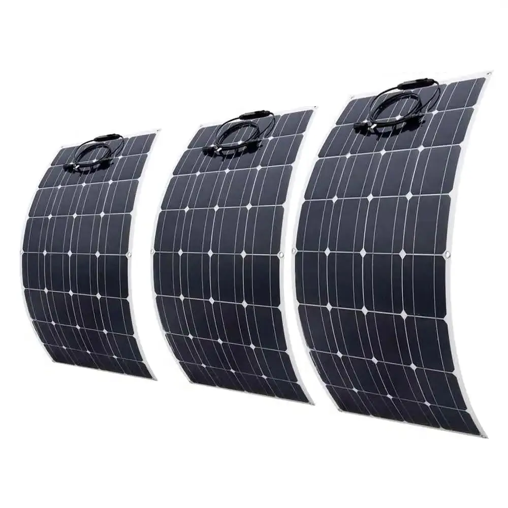 Top Selling Renewable Energy Sourcing Flexible ETFE Solar Panels 100w 140w 180w 200w 260w 300w Flexible Mono Panels from US
