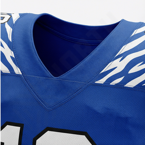 Camiseta Deportiva Vintage de Fútbol Americano, Manga Larga, Sublimación, Malla Transpirable, Bordada, Tallas Grandes - Product Image 3