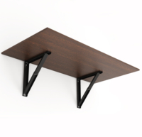 BLUEWUD Hemming Engineered Wood Wand klappbarer Esstisch 4-Sitzer ohne Stuhl für Esszimmer Wohnzimmer möbel