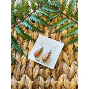 Boucles d'oreilles pendantes en turquoise Mohave et argent sterling pour mariage et soirée - Product Image 3