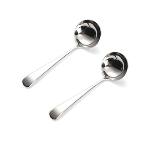 Cuillère à soupe en laiton de haute qualité ustensiles couverts marmite vaisselle à long manche ensemble de couverts à soupe personnalisés pour la cuisine - Product Image 2