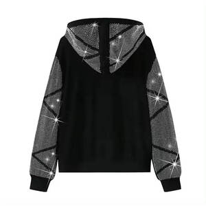 Survêtement d'hiver chic et confortable pour homme, imprimé, orné de strass, en coton léger, vêtements décontractés - Product Image 3