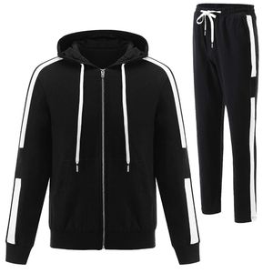 OEM al por mayor tendencia 2025 hombres conjuntos algodón poliéster Patchwork chándal personalizado Streetwear chándales para hombres - Product Image 1