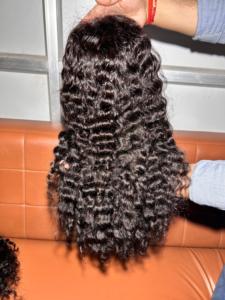 Peluca de encaje HD rizada natural de calidad súper premium Peluca prearrancada sin pegamento para mujer - Product Image 5