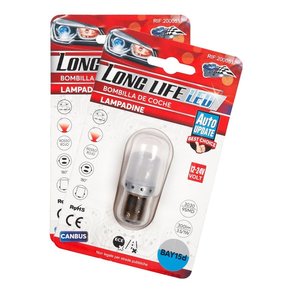 2 pezzi BAY15D S25 P21/5W 9 SMD 3030 lampada a LED 12V 24V 300lm 1W/3.5W doppio filamento rosso sfalsato piedi 45mm-auto e moto/ - Product Image 3