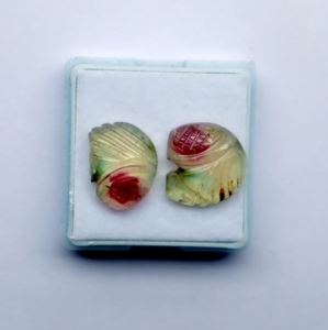 High Quality Wholesale Multi-Tourmaline Loose Gemstone Beautiful Faceted Pattern Cut <b>Stone</b> Pair in Mix Sizes Natural Gemstone - Product Image 2