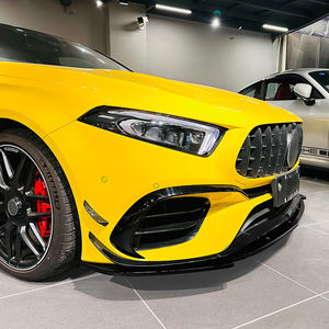 Labio de parachoques delantero negro brillante a <span class=keywords><strong>precio</strong></span> de fábrica para <span class=keywords><strong>mercedes</strong></span>-benz Clase A W177 <span class=keywords><strong>A45</strong></span> A45S 2019-2023 - Product Image 2