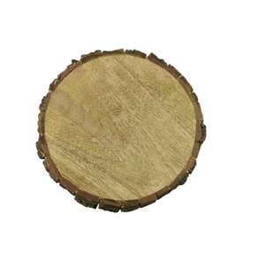 Assiette de présentation ronde en acacia Plateau à collation Assiette de présentation en bois Décoration de mariage Assiette à dîner en bois au meilleur prix - Product Image 4