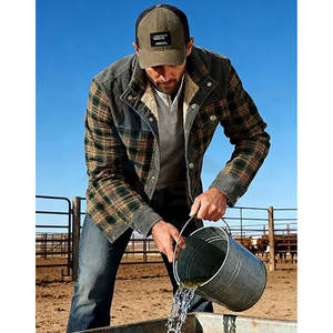 <b>Men</b> <b>Sherpa</b> Lined Plaid Flannel Shirt <b>Jacket</b> Snap Button Warm Winter <b>Jacket</b> with Soft Fleece Lining Cozy Insulated Outdoor - Product Image 5