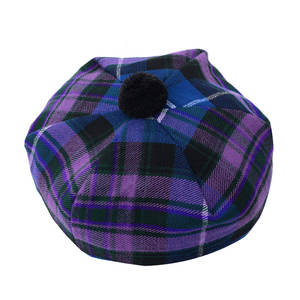 ODM Factory Wholesale Customized Best Quality High Quality Winter Cheap Prices <b>Plain</b> Tartan Tammy <b>Caps</b> for Men - Product Image 1