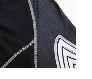 Rashguard à manches longues pour homme avec logo personnalisé, impression par transfert thermique, design respirant, protection anti-UV, modèle en polyester/spandex - Product Image 5