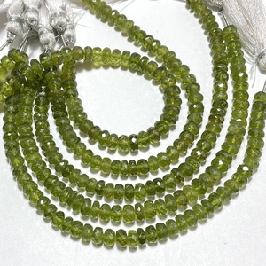 Cuentas de forma Rondellel facetadas de vesuvianita rara, cuentas de piedras preciosas de vesonita natural, suministros de abalorios al por mayor - Product Image 4