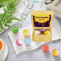 Aangepaste Private Label Nep Holo Bad Bom Organische Gemengde Kleur Bubble Kids Bad Bommen Met Speelgoed Binnen