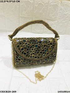 Ethnic Evening Ladies <b>Clutch</b> Bag | Handmade Designer Bridal <b>Wedding</b> Exclusive Ladies <b>Clutches</b> | Bridal & <b>Wedding</b> - Product Image 4