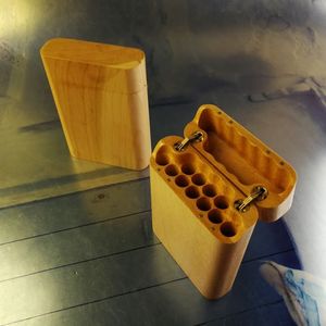 Étui à cigarettes en bois de noyer noir classique personnalisé de luxe poche mince conteneur de stockage poli à la main de haute qualité pour cadeau - Product Image 2