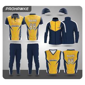 Uniforme de cricket Prohawke, uniformes sur mesure, kits de cricket, uniforme d'entraînement de sublimation pour le cricket - Product Image 3