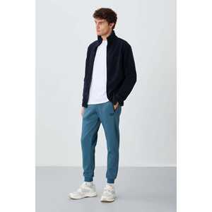 Sudadera Hardy para Hombre en Azul Marino, Corte Estándar, 100% Forro Polar de Poliéster-88299 - Product Image 5