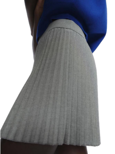 Trendy Designer Women <b>Grey</b> Pleated <b>Skirt</b> Stylish Casual Party Club Summer Everyday Wear Comfortable Fit Available at Best Price - Product Image 5