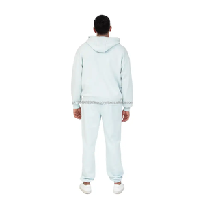 ชุดวอร์มผู้ชายขายส่ง OEM ผ้าฝ้าย 100% ผลิตแบบสองชิ้น ทรงเข้ารูป ชุดวอร์มสำหรับผู้ชาย คุณภาพพรีเมียม - Product Image 4