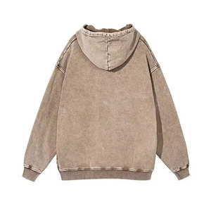 Venta al por mayor de peso pesado de gran tamaño Vintage Wash Hoodie 100% algodón personalizado piedra esencial ácido estampado cuello con capucha para hombre de invierno - Product Image 2