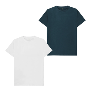 T-shirt à prix réduit pour hommes T-shirts à épaules tombantes de conception simple 100% coton biologique Vente en gros de t-shirts pour hommes avec emballage personnalisé - Product Image 1