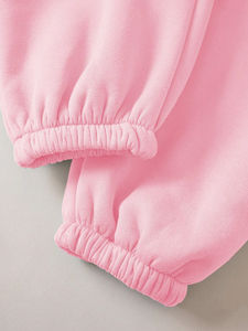 Conjunto de chándal para mujer, recién llegado, de dos piezas y conjunto de pantalones de chándal Sudadera con capucha, conjuntos de ropa deportiva sólida para mujer 2025, informal suave - Product Image 5