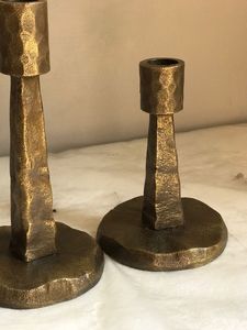 <b>Metal</b> Matte <b>Black</b> Best Selling High Quality <b>Candle</b> <b>Holder</b> Hammered Table Top with Custom Logo <b>Candle</b> Stand - Product Image 5