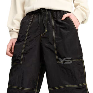 Pantalones vaqueros informales de cintura media para hombre, pantalones vaqueros transpirables de estilo recto, decoración con botones, color oscuro, liso, para todas las estaciones, ODM - Product Image 4