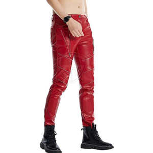 Femmes Tendance Taille Haute Faux Cuir Pantalon Léger Taille Moyenne Extensible Toile Leggings Confortable pour Tenue Décontractée - Product Image 3