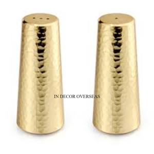 Small Hammered Texture Designer Copper Antique Finished And <b>Silver</b> Shiny Polished Heavy Duty Metal Salt And Pepper Mills Supply - Product Image 3