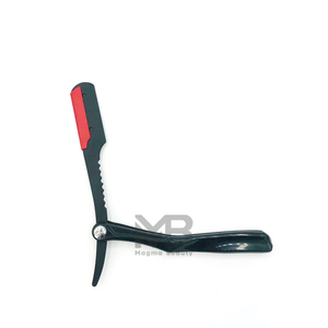Rasoir de coiffeur manuel haute performance le plus vendu avec manche en bois et lames en acier inoxydable broderie de logo personnalisée - Product Image 3